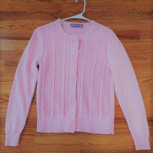 CROFT AND BARROW CARDIGAN HEAVY KNIT BUTTON UP SWEATER SIZE S NWOT